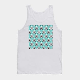 Pretty blue and black minimalist pattern Tank Top